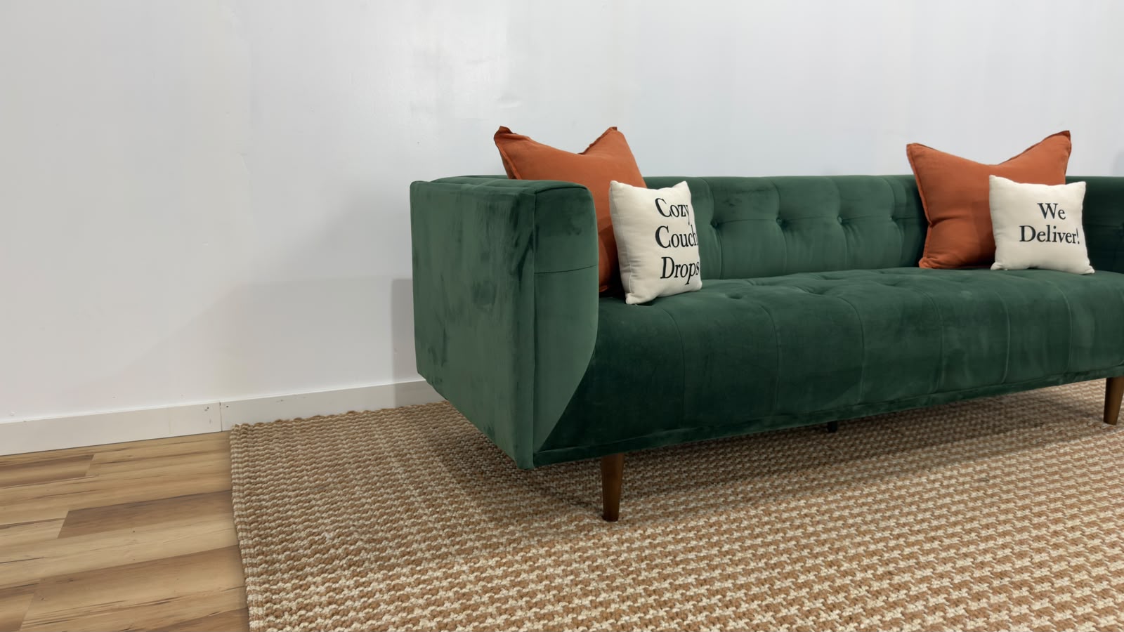 Structube Loretta Velvet 3 Seater Sofa 84”