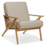 Article Otio 26" Lounge Chair - Oak And Welsh Taupe