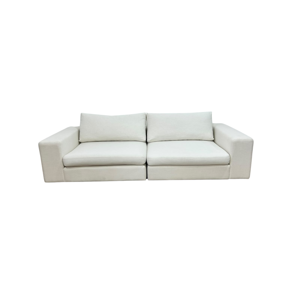 White Modular Sofa 98”