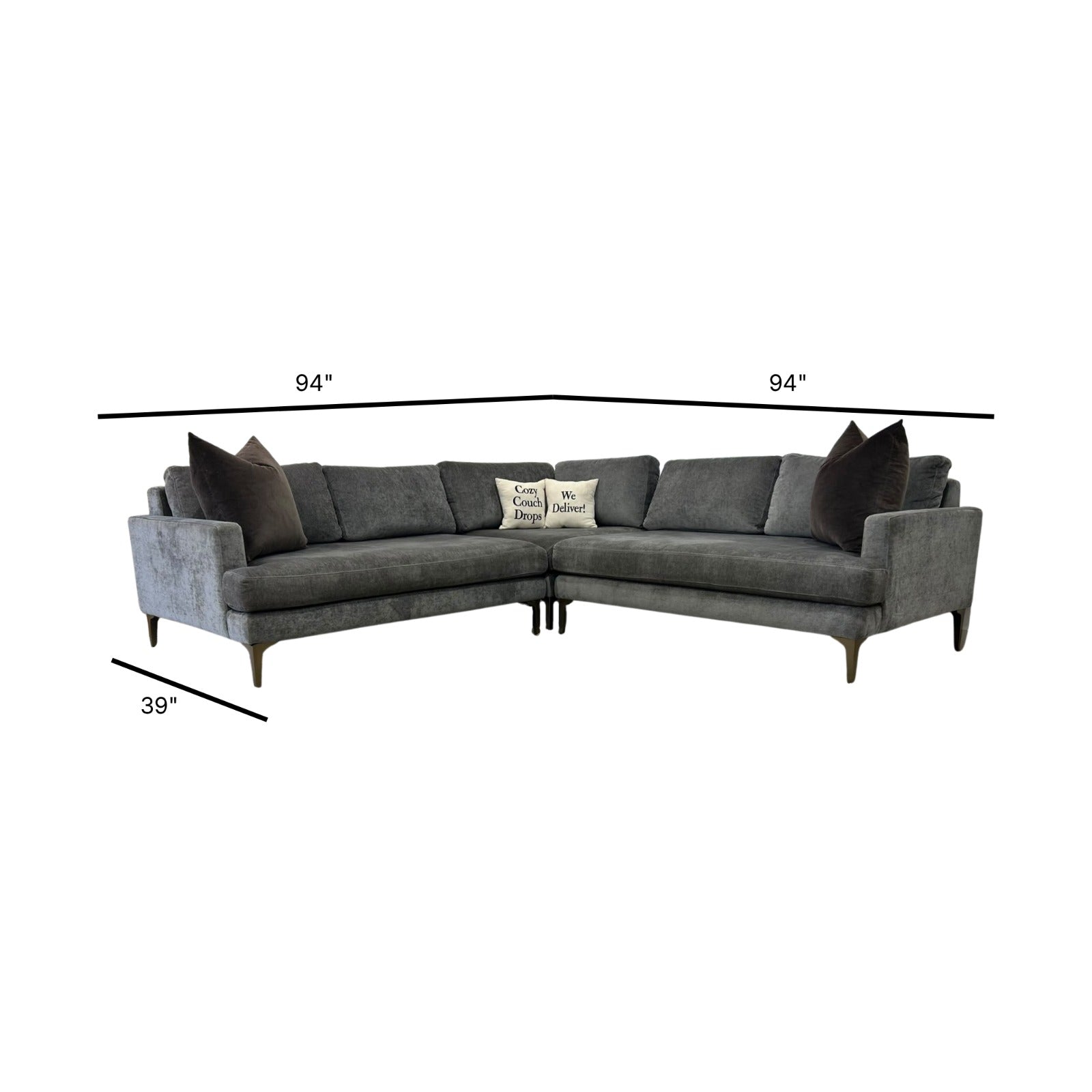 West Elm Andes Sectional Sofa 94”