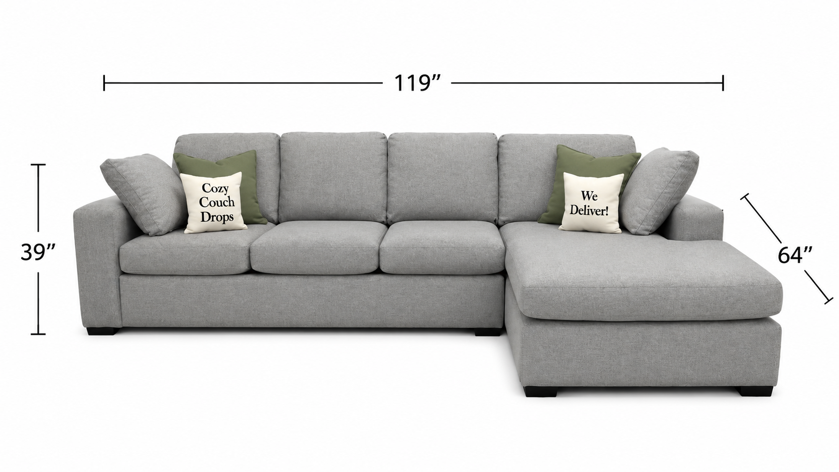 Stylus Cannon Sectional Sofa Bed