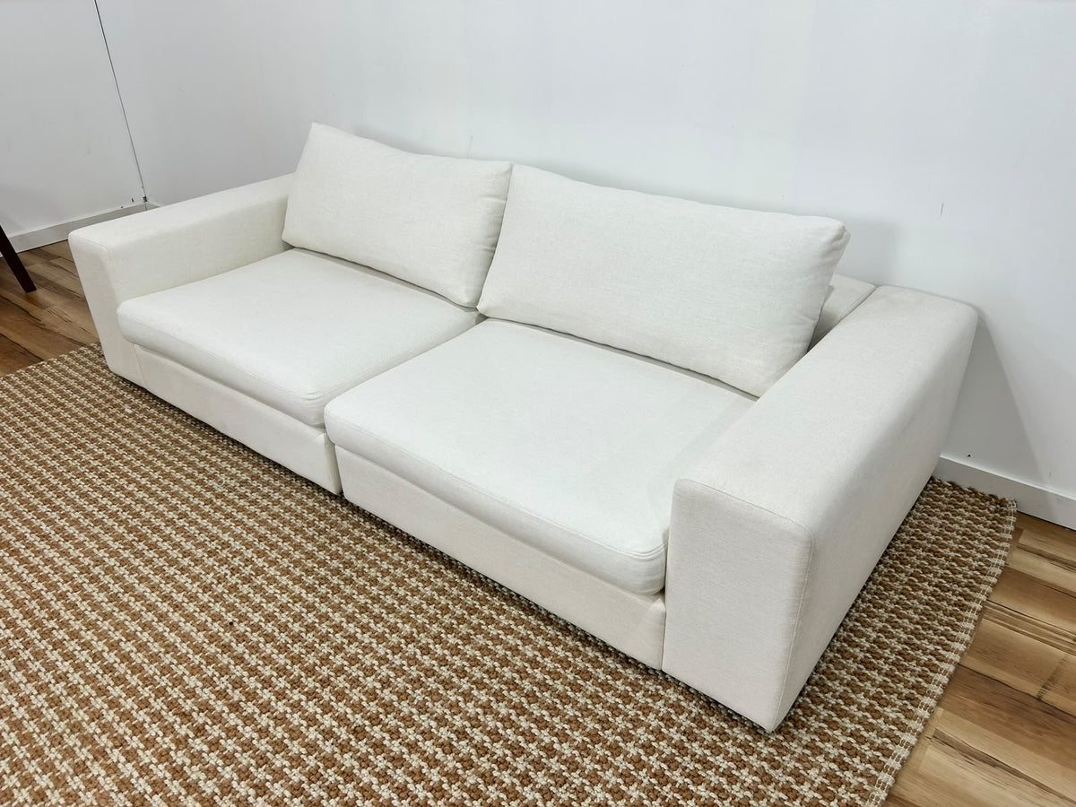 White Modular Sofa 98”