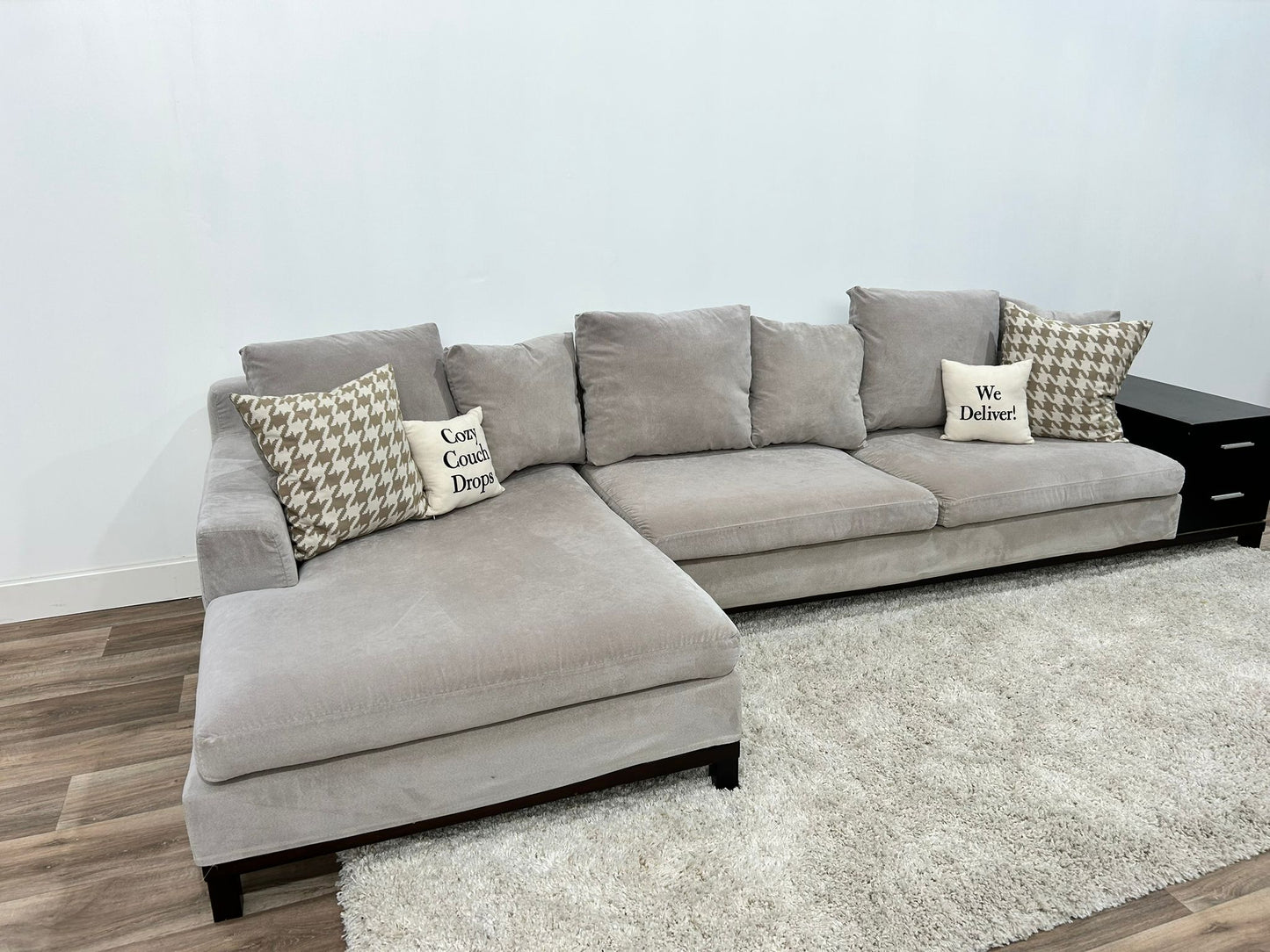 Microfibre suede Sectional Sofa