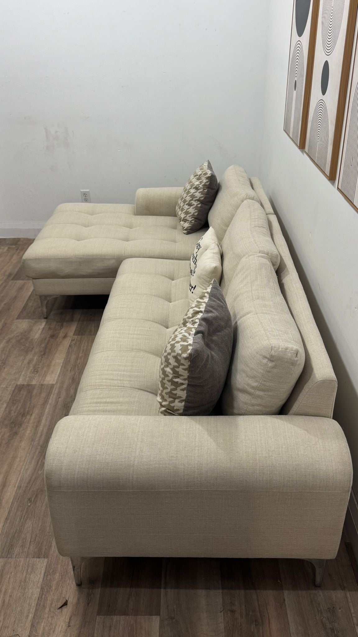 Scan Designs Tufted Sectional Sofa
