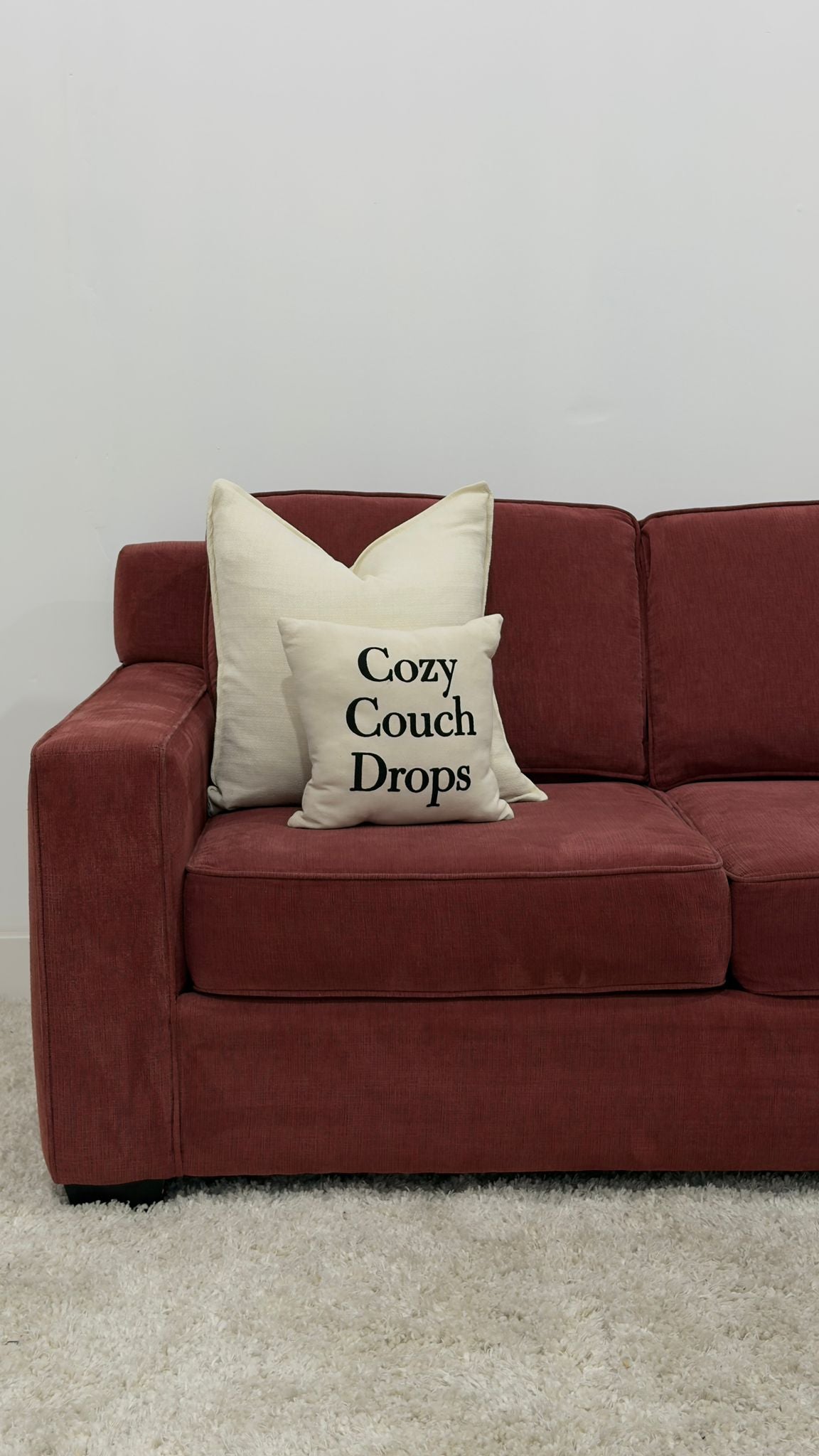 Red Reversible Sectional Sofa