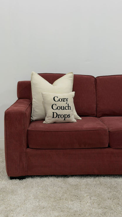 Red Reversible Sectional Sofa