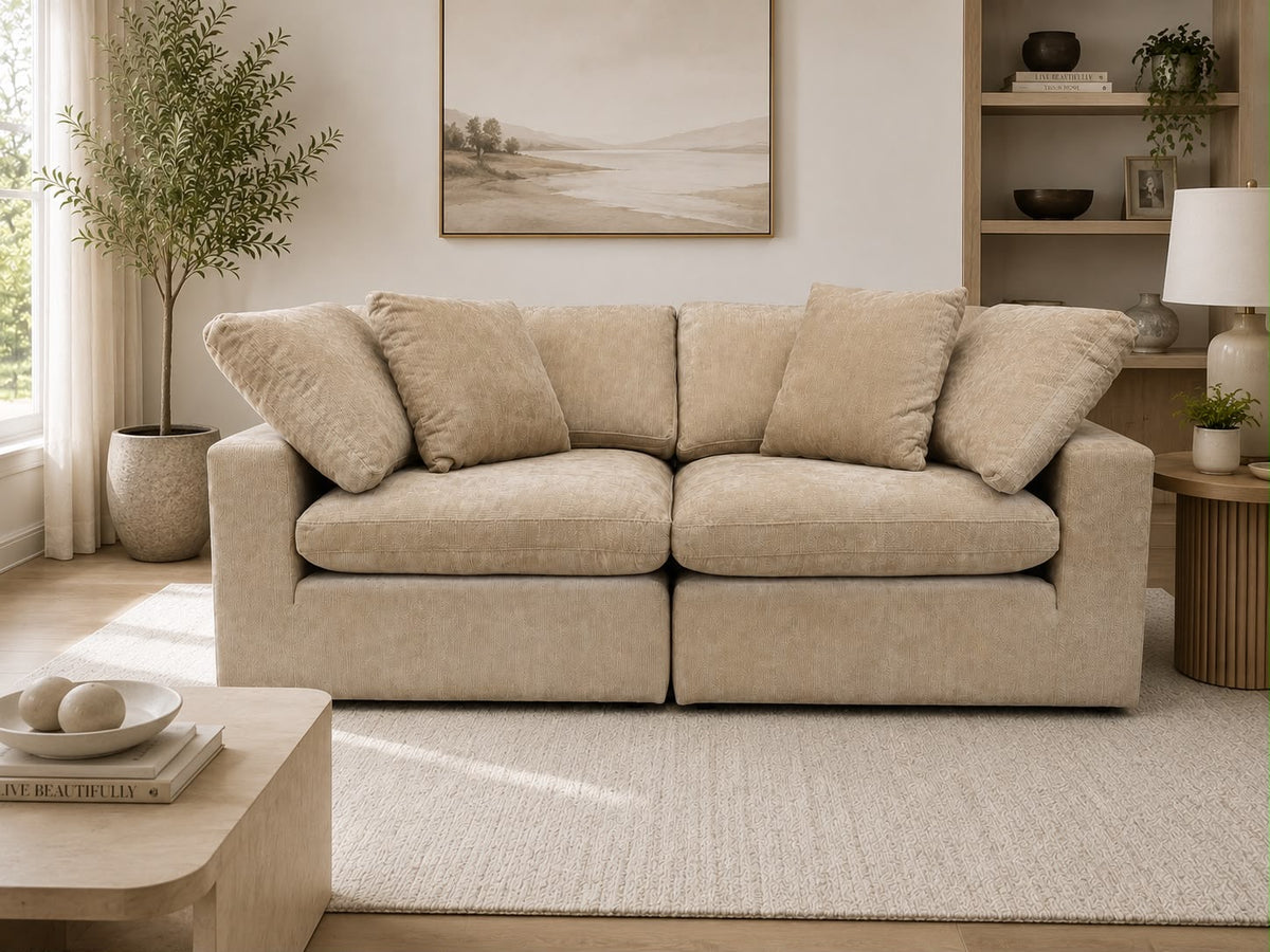 Snug Modular Sofa - Sand - 2pc