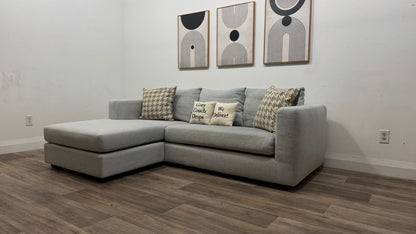 Grey Reversible Sectional Sofa