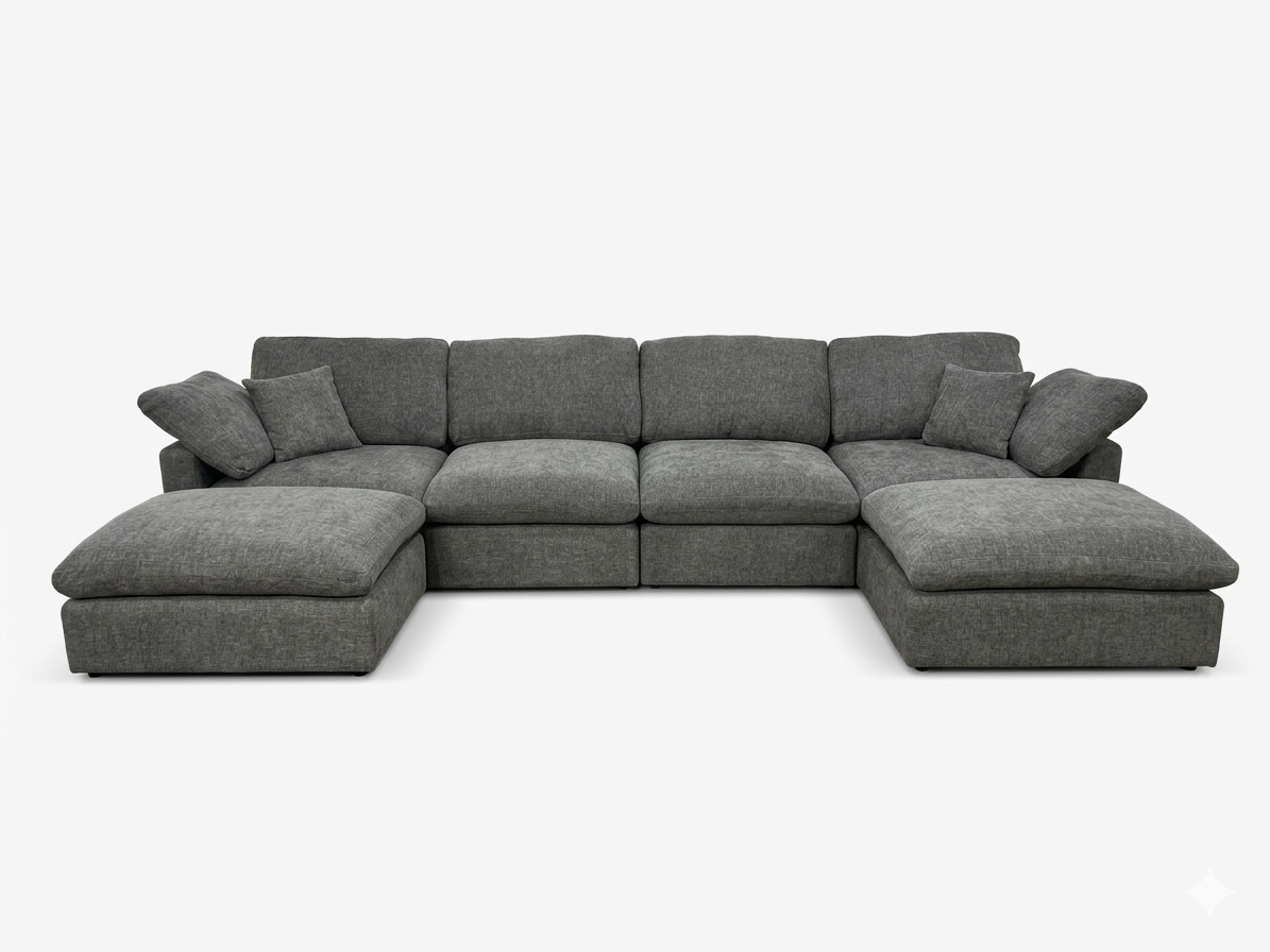 New Modular Sofa 6pc Grey