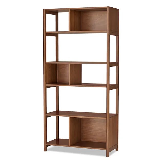 Article Mysen 34" Bookcase, Tall - Walnut
