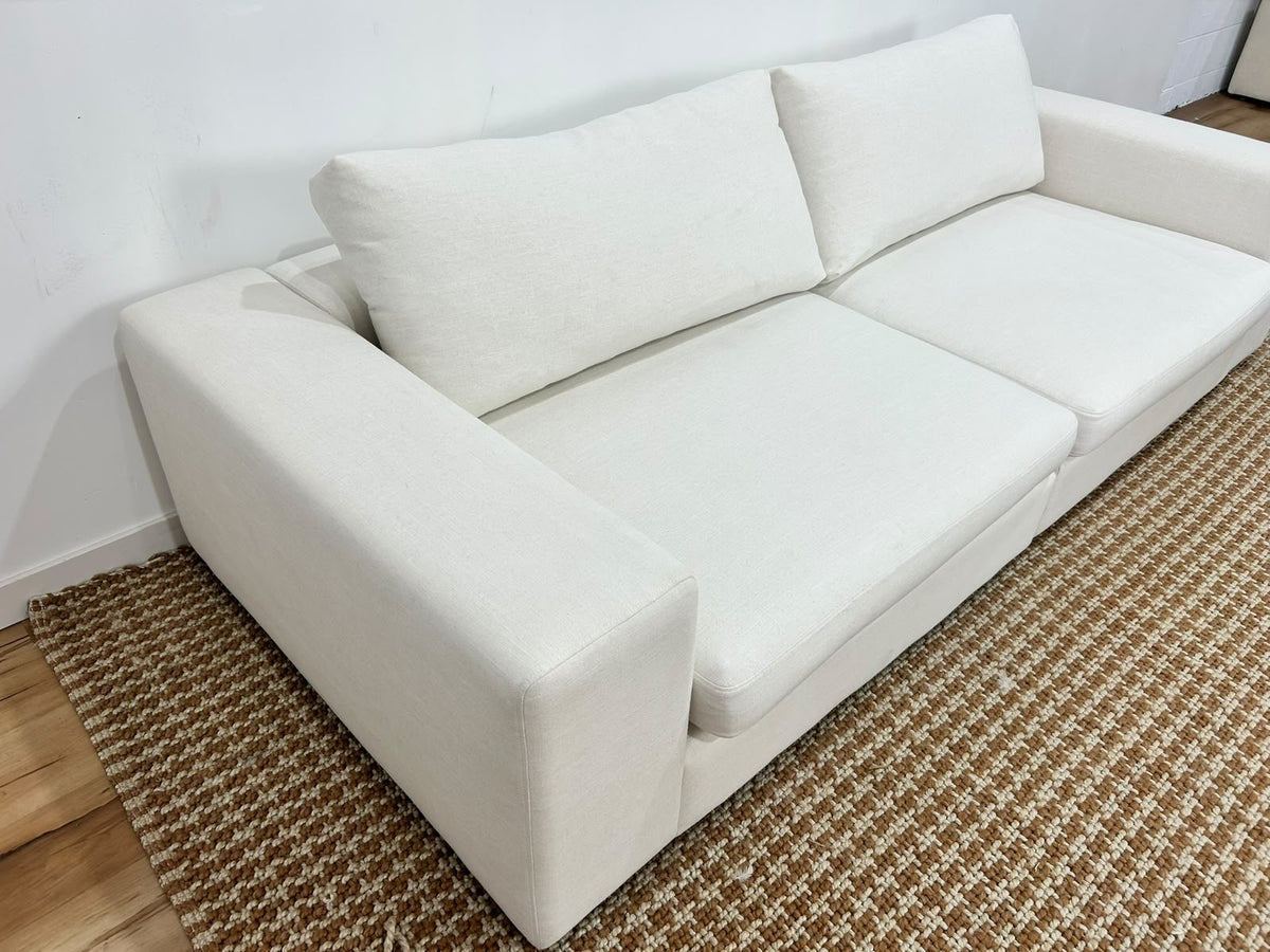 White Modular Sofa 98”