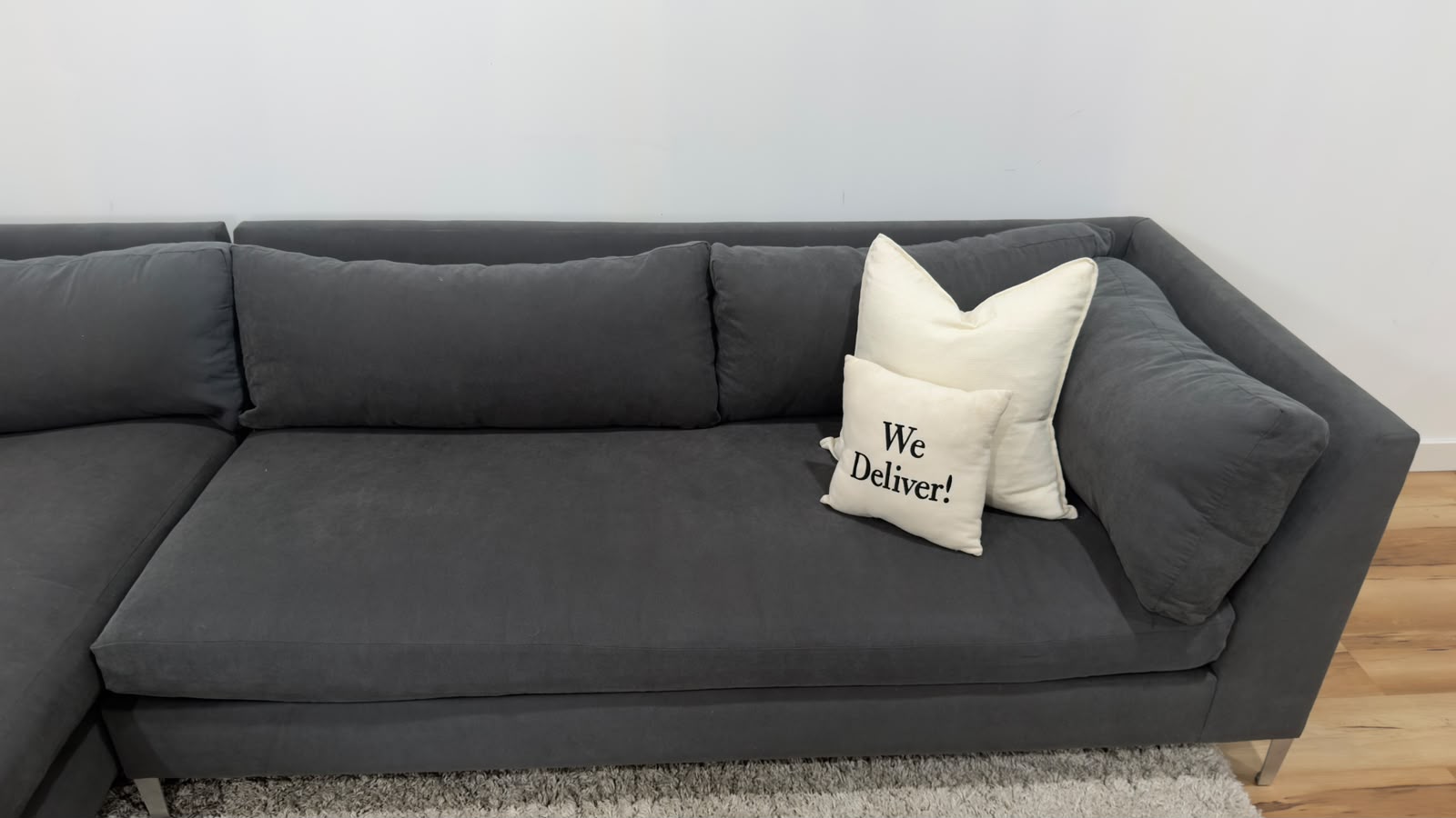 CB2 Decker Sectional Sofa 129.5”