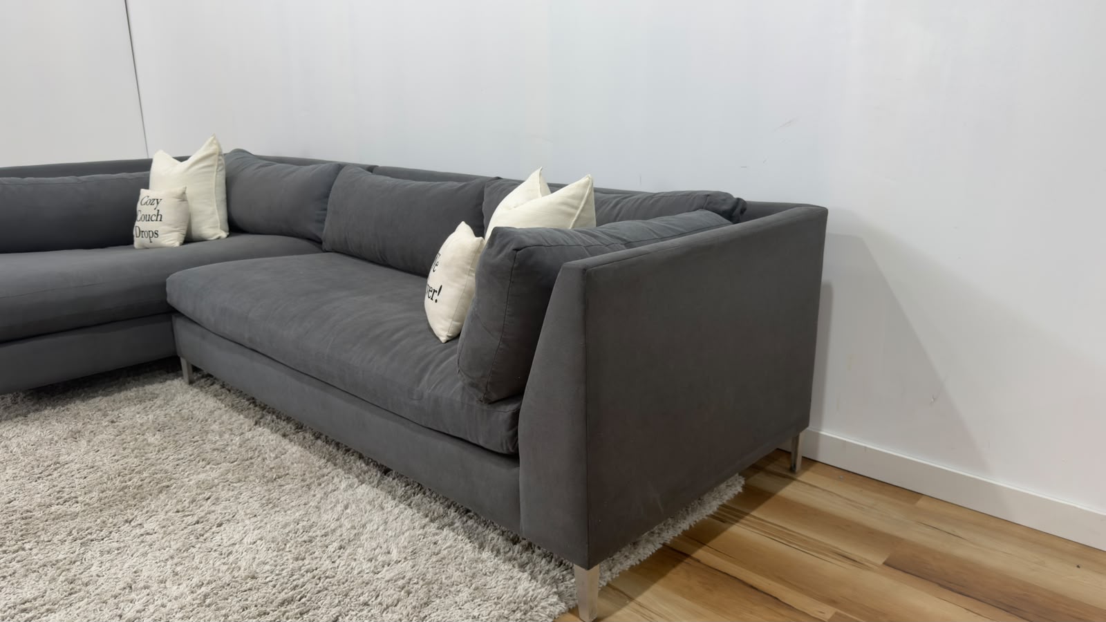 CB2 Decker Sectional Sofa 129.5”