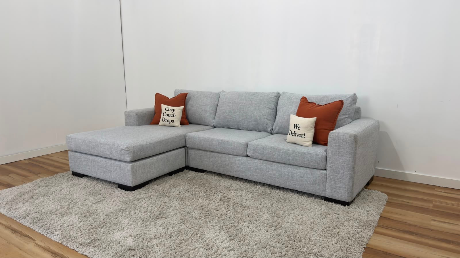 Q Living Reversible Sectional Sofa 108”