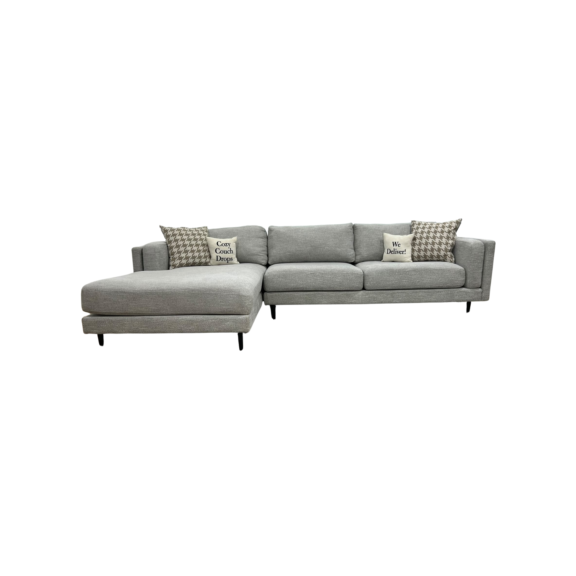 Living Spaces Aries Sectional Sofa 119”