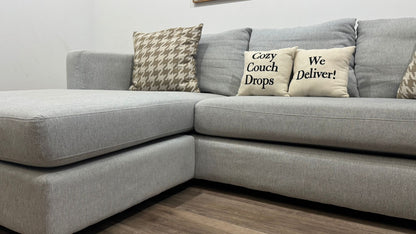 Grey Reversible Sectional Sofa