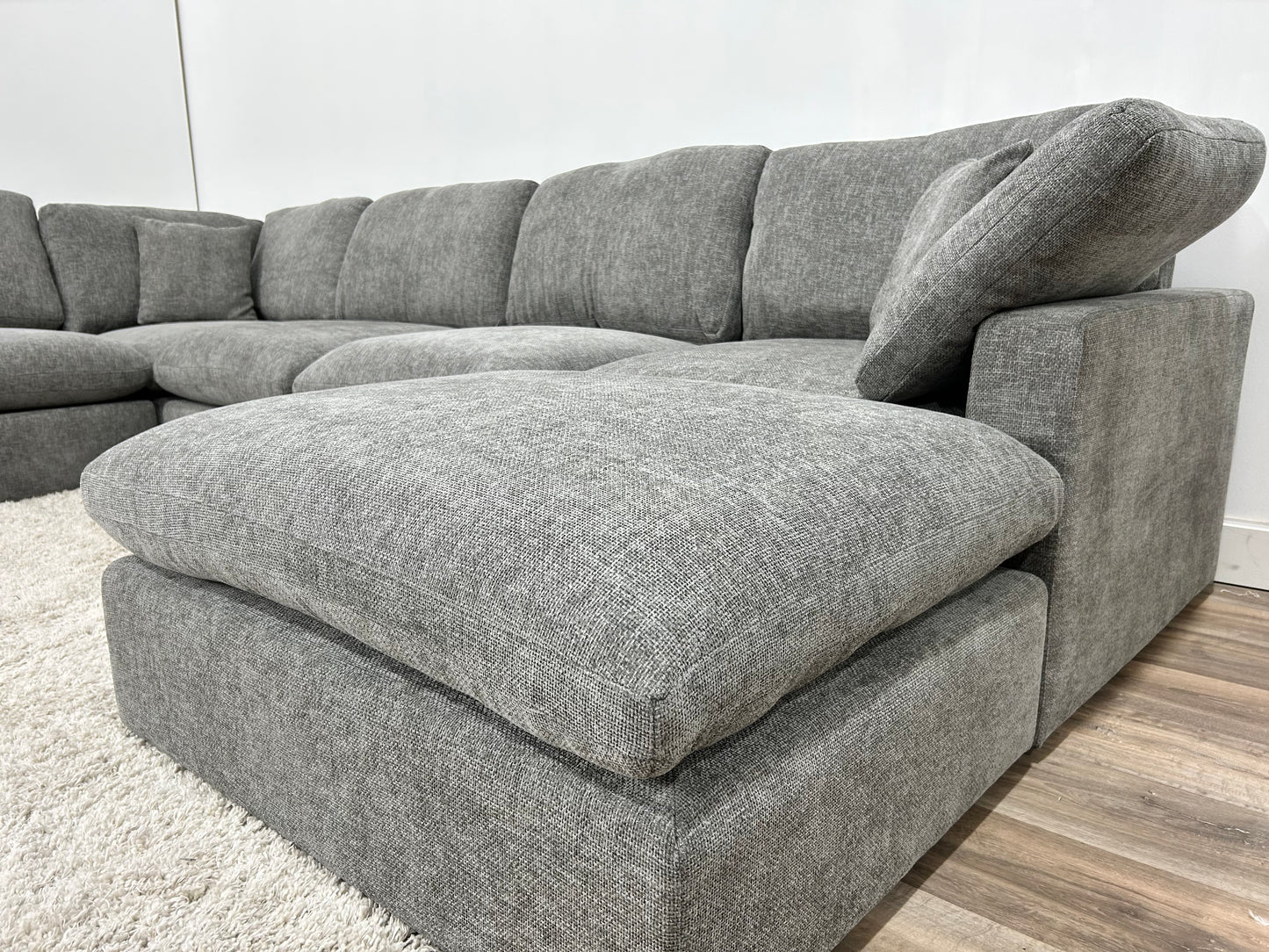 New Modular Sofa 7pc Grey (Reversible)
