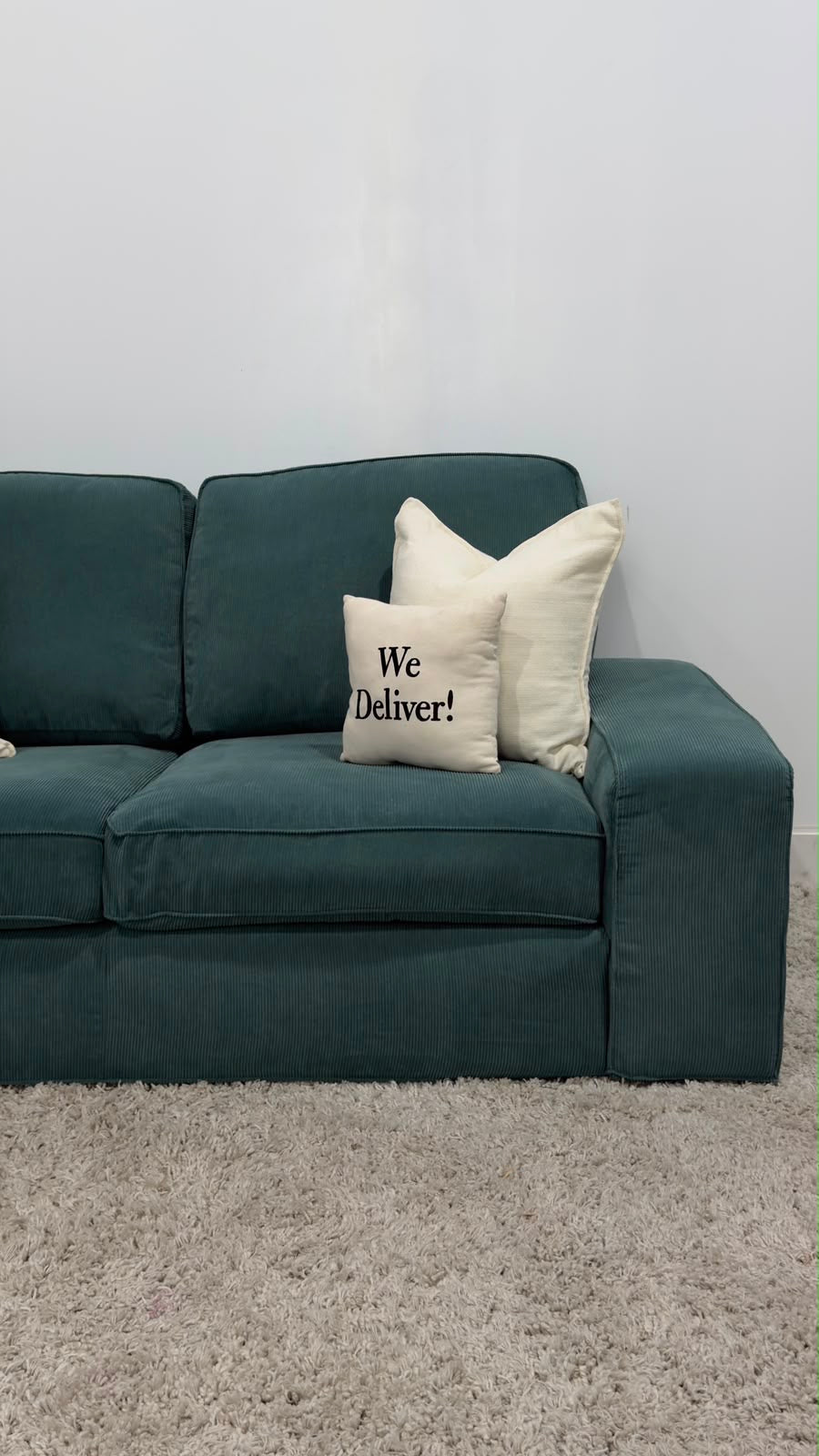 Turquoise Ikea 2 Seater Loveseat
