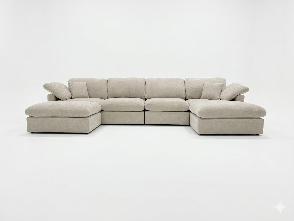 New Modular Sofa 6pc Beige - Pre-Order (Back in stock early June)
