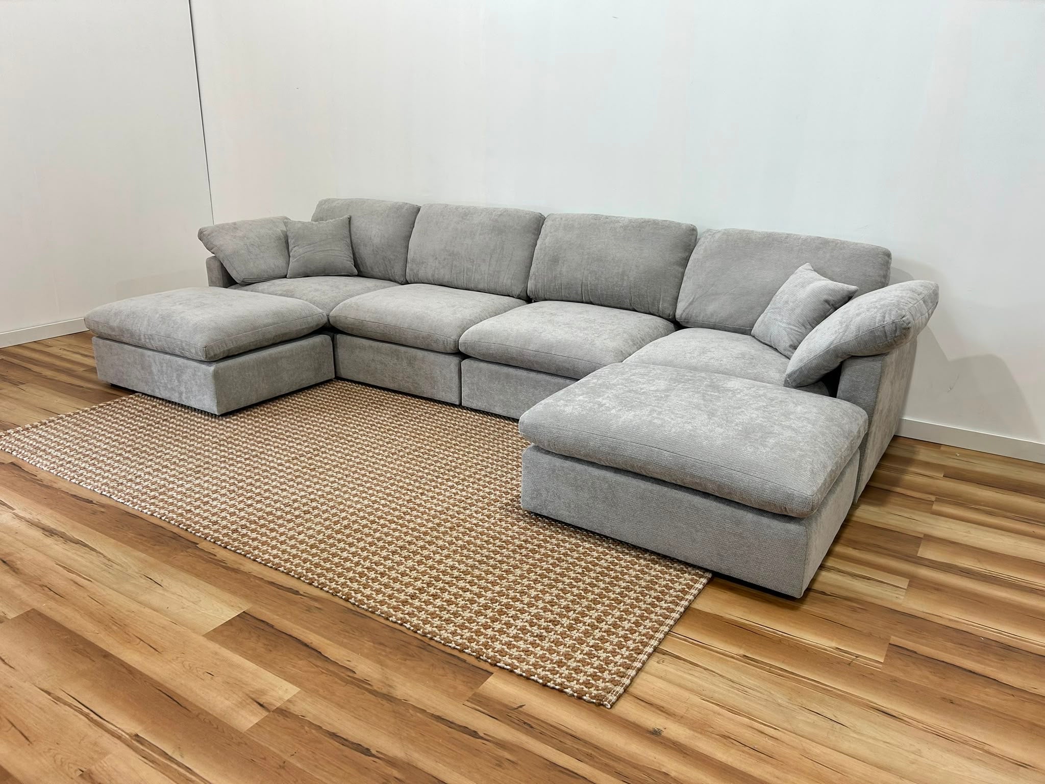 The Nest Modular Sofa 6pc Light Grey