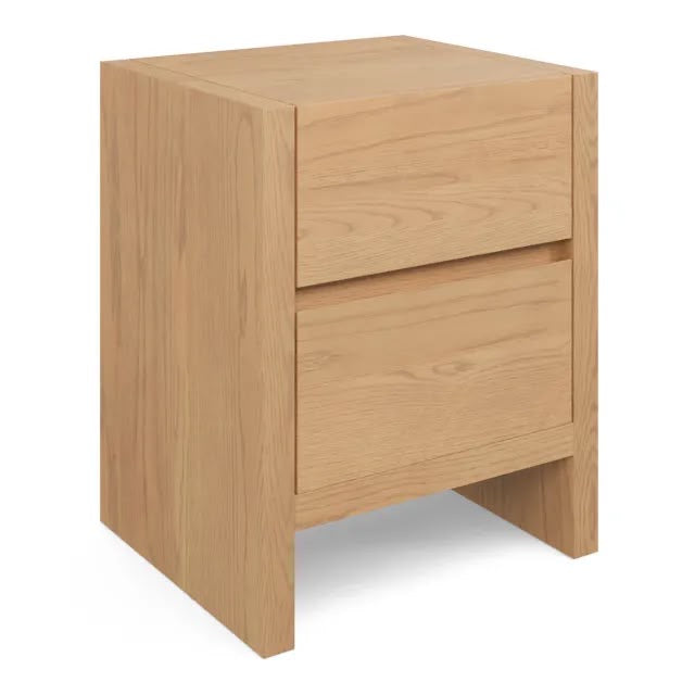 Article Leif 2-Drawer Nightstand - White Oak