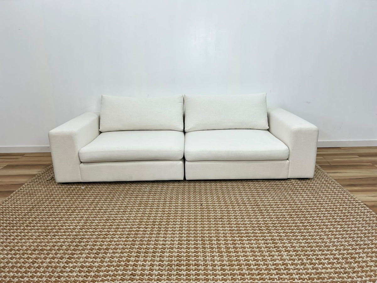 White Modular Sofa 98”