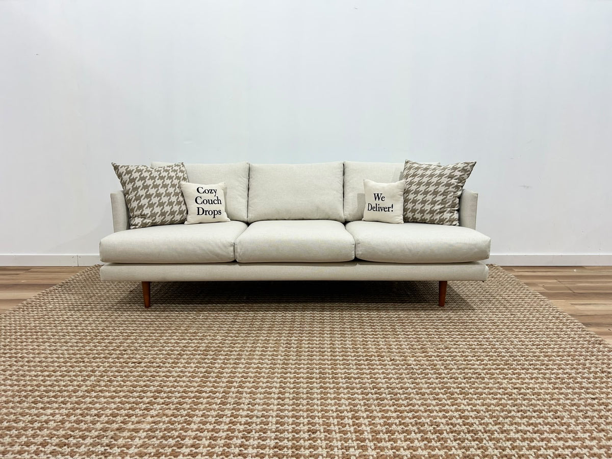 MCM Style Sofa Ivory 83.5”