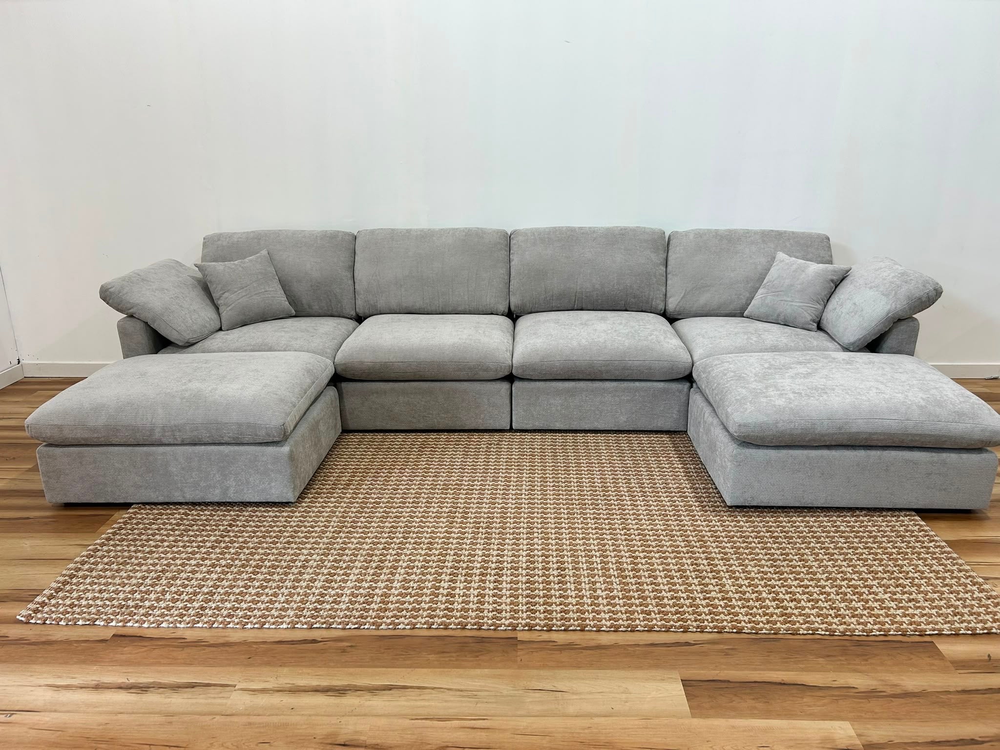 The Nest Modular Sofa 6pc Light Grey