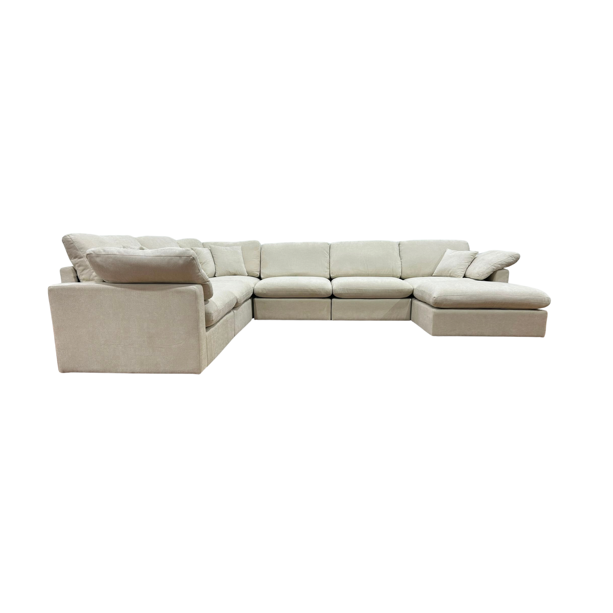 The Nest Modular Sofa 7pc Cream