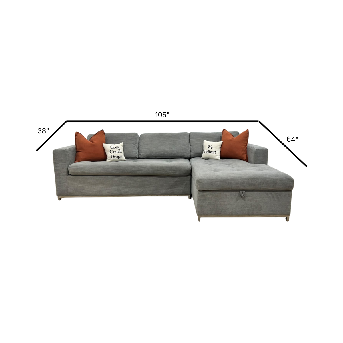 Soma Sleeper Sectional Sofa 105”