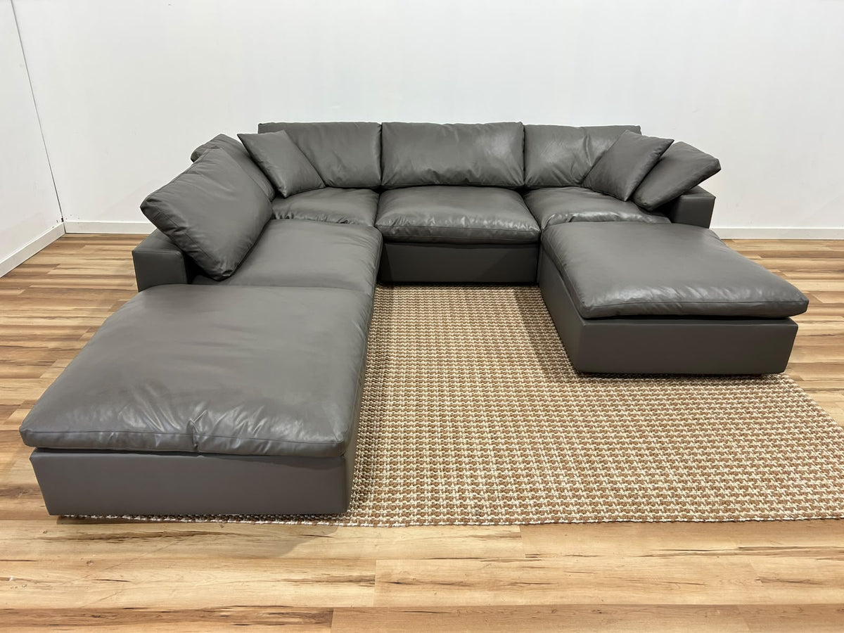 Modway Vegan Leather Cloud Modular Sofa