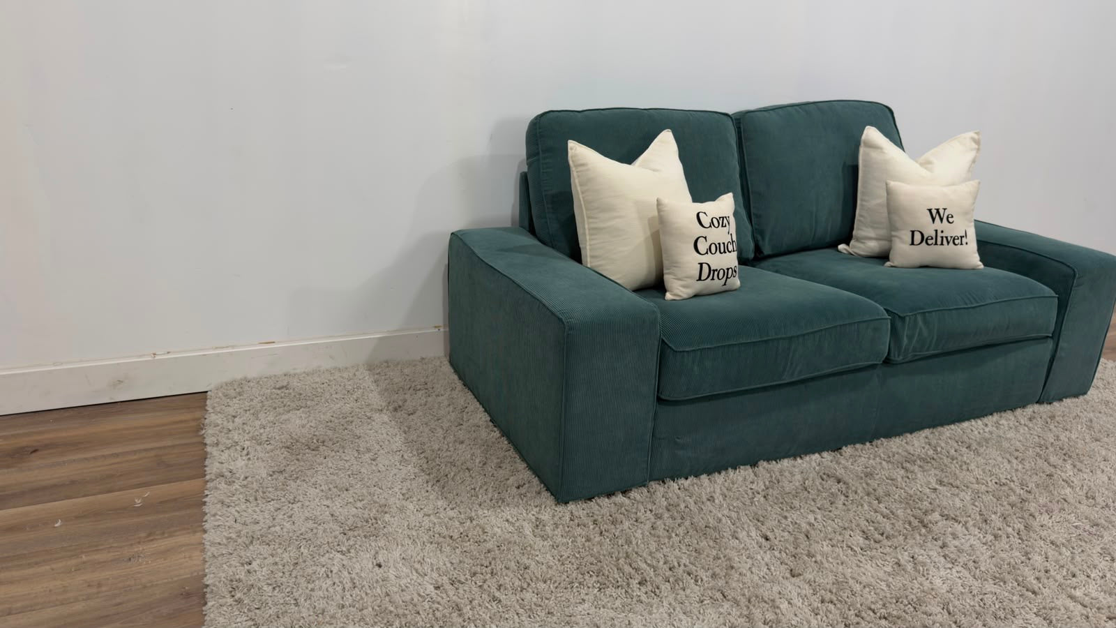 Turquoise Ikea 2 Seater Loveseat