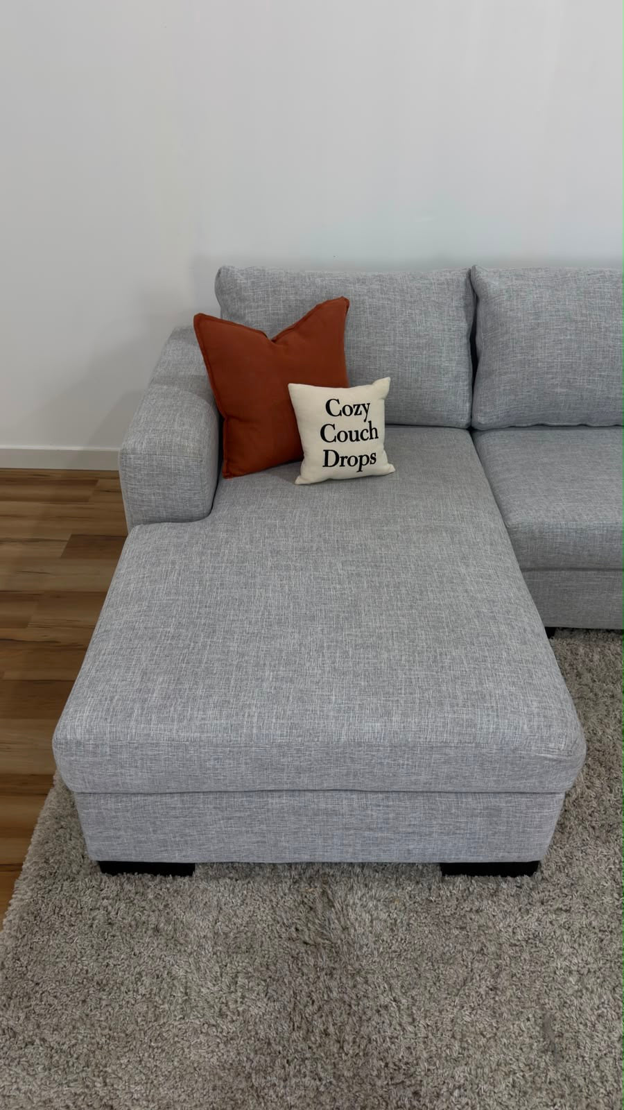 Q Living Reversible Sectional Sofa 108”
