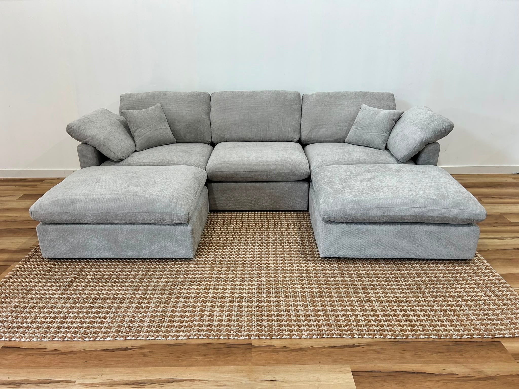 The Nest Modular Sofa 5pc Light Grey
