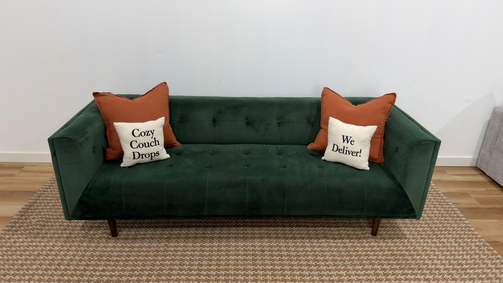 Structube Loretta Velvet 3 Seater Sofa 84”