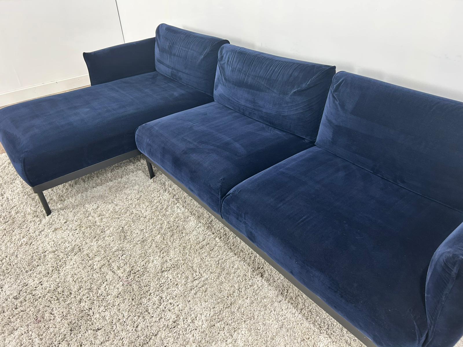 Velvet IKEA Appleyard Sectional Sofa