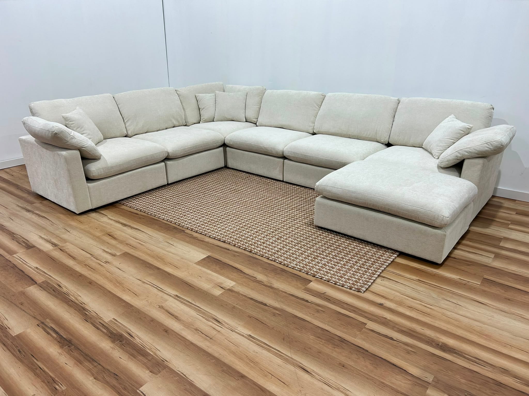 The Nest Modular Sofa 7pc Cream