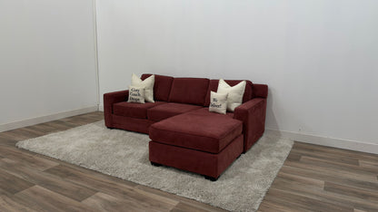 Red Reversible Sectional Sofa