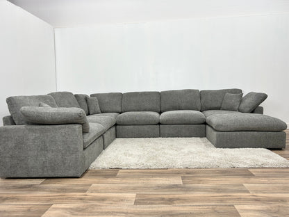 New Modular Sofa 7pc Grey (Reversible)
