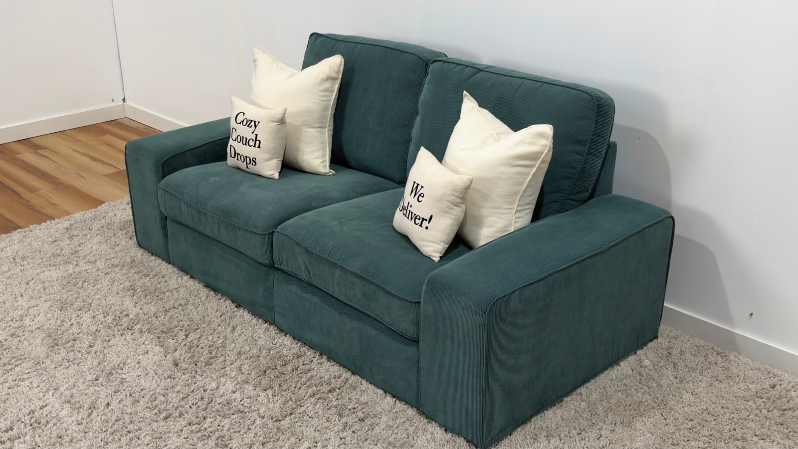 Turquoise Ikea Kivik Loveseat