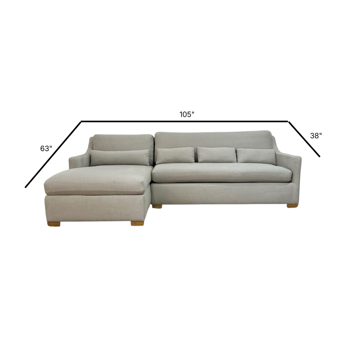 Interior Define Ella Sectional Sofa