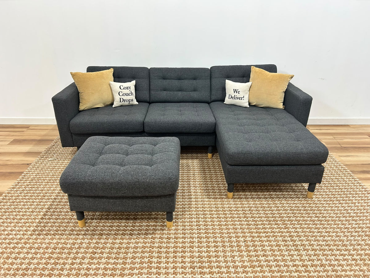 Ikea Morabo Sectional Sofa + Ottoman