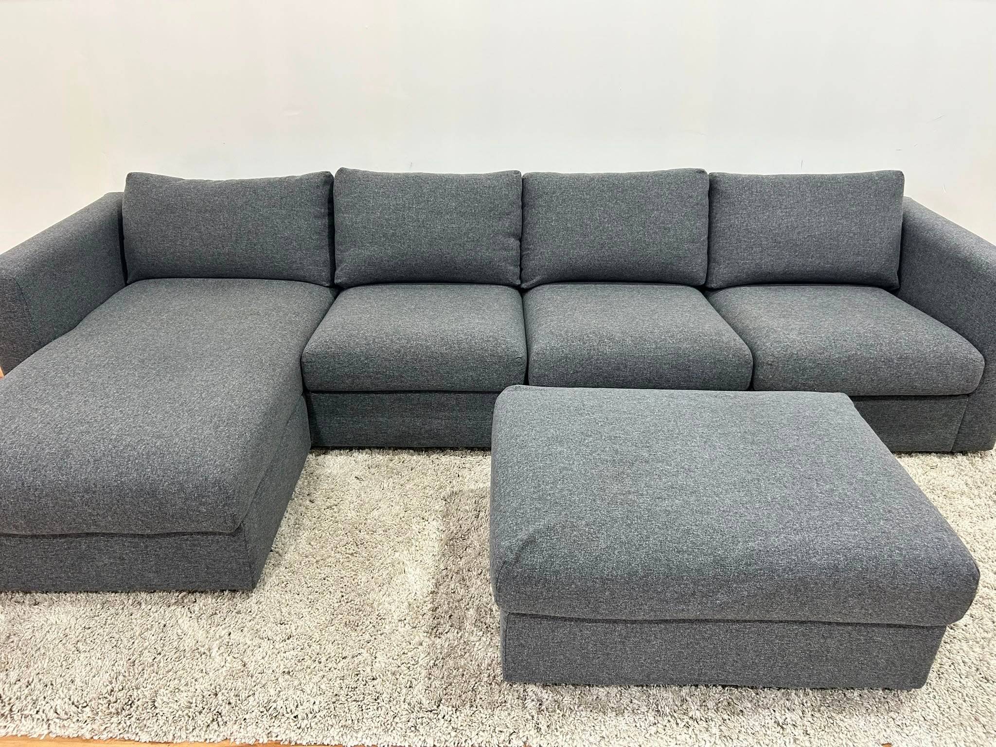 Ikea Finnala Sectional Sofa + Ottoman 126”
