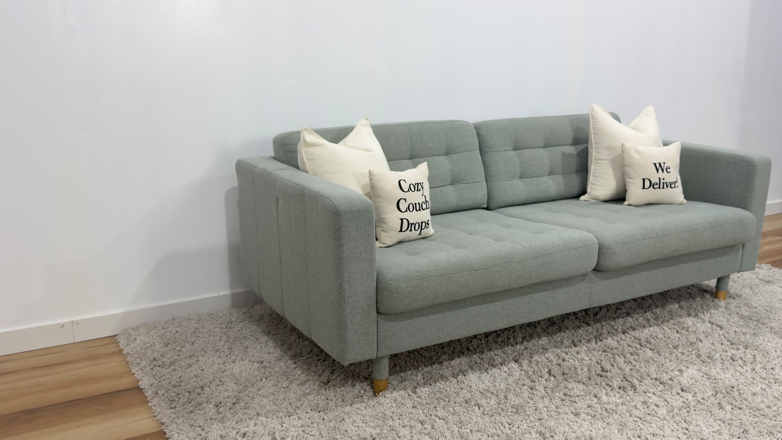 Green Ikea Morabo 3 Seater Sofa