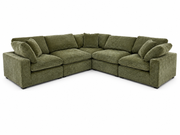 Snug Modular Sofa 5pc - Olive Green