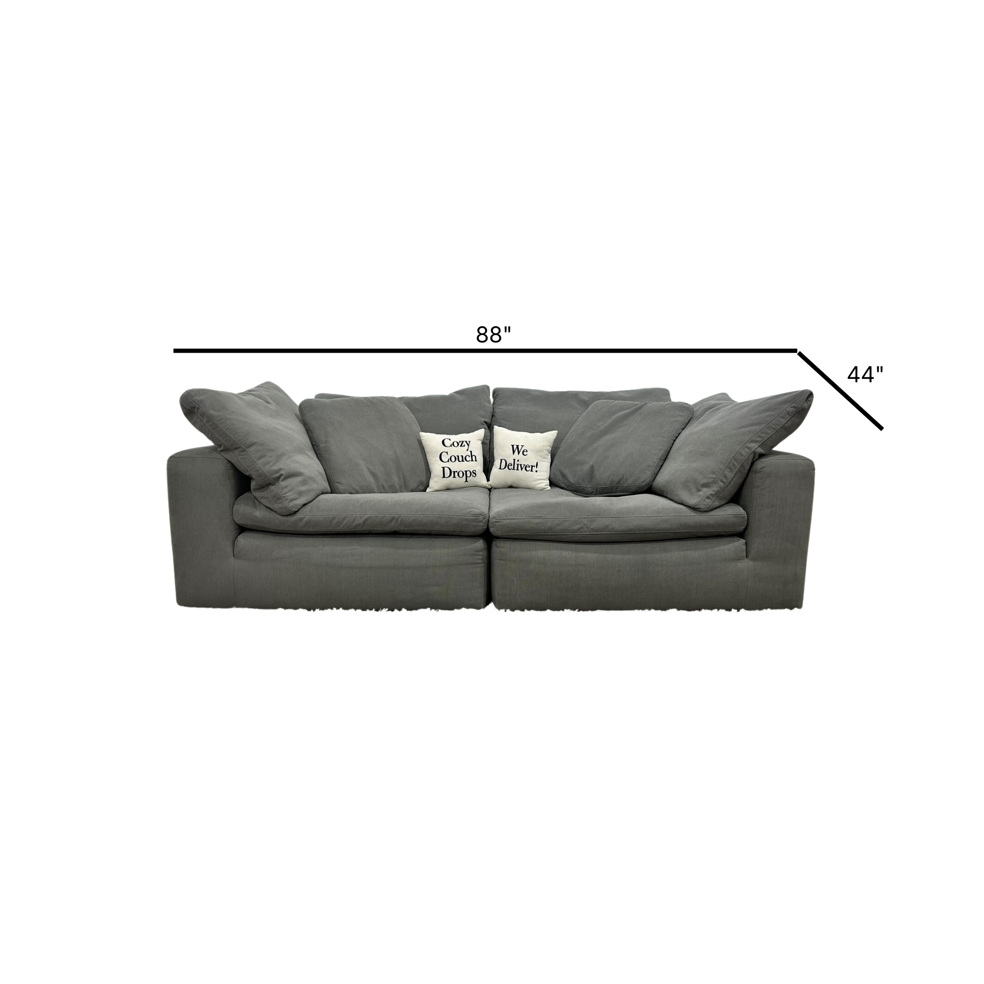 Eclipse Modular Sofa - The Brick 88”