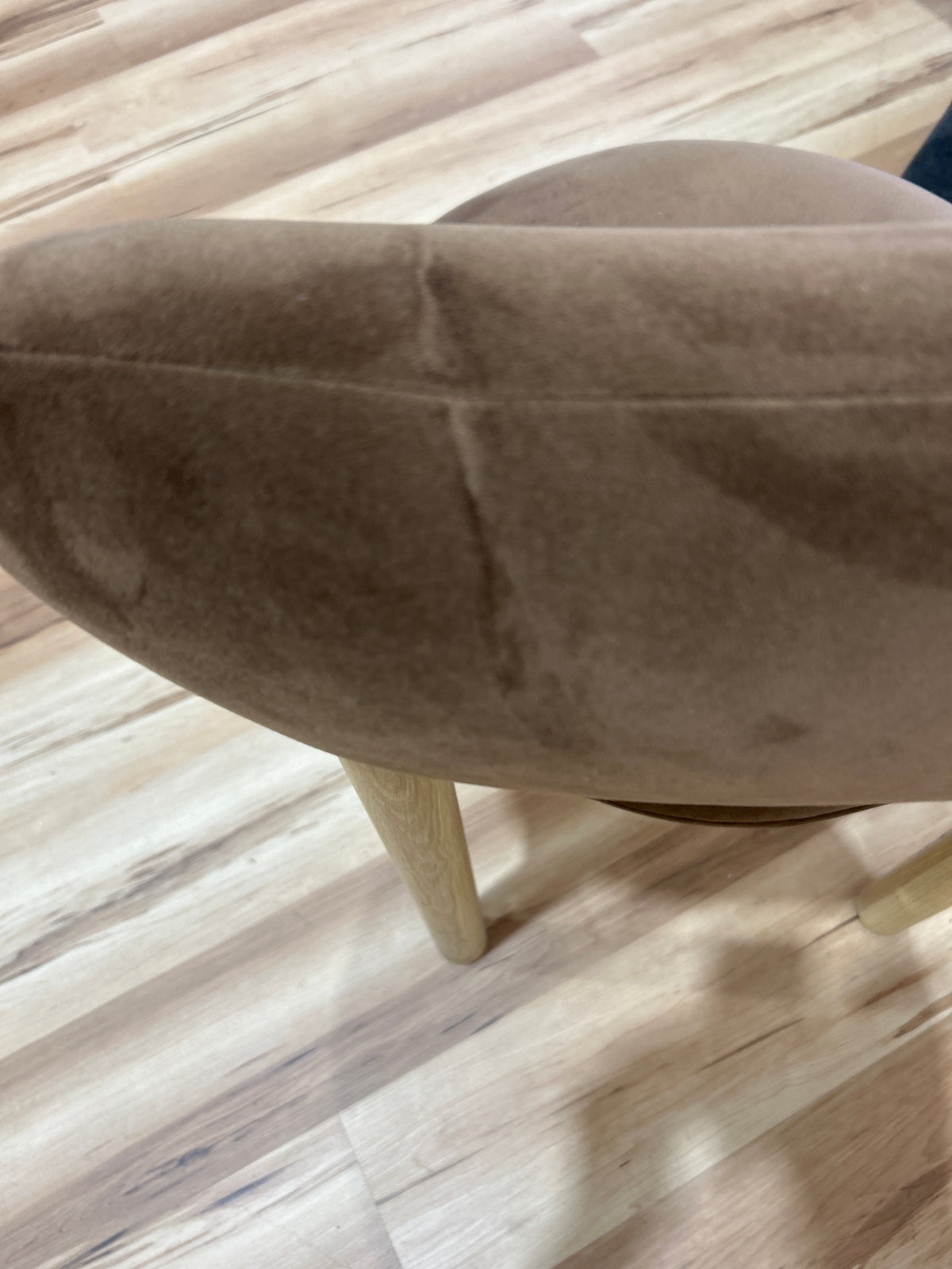 Munk Velvet Dining Chair - White Oak and Hale Earth