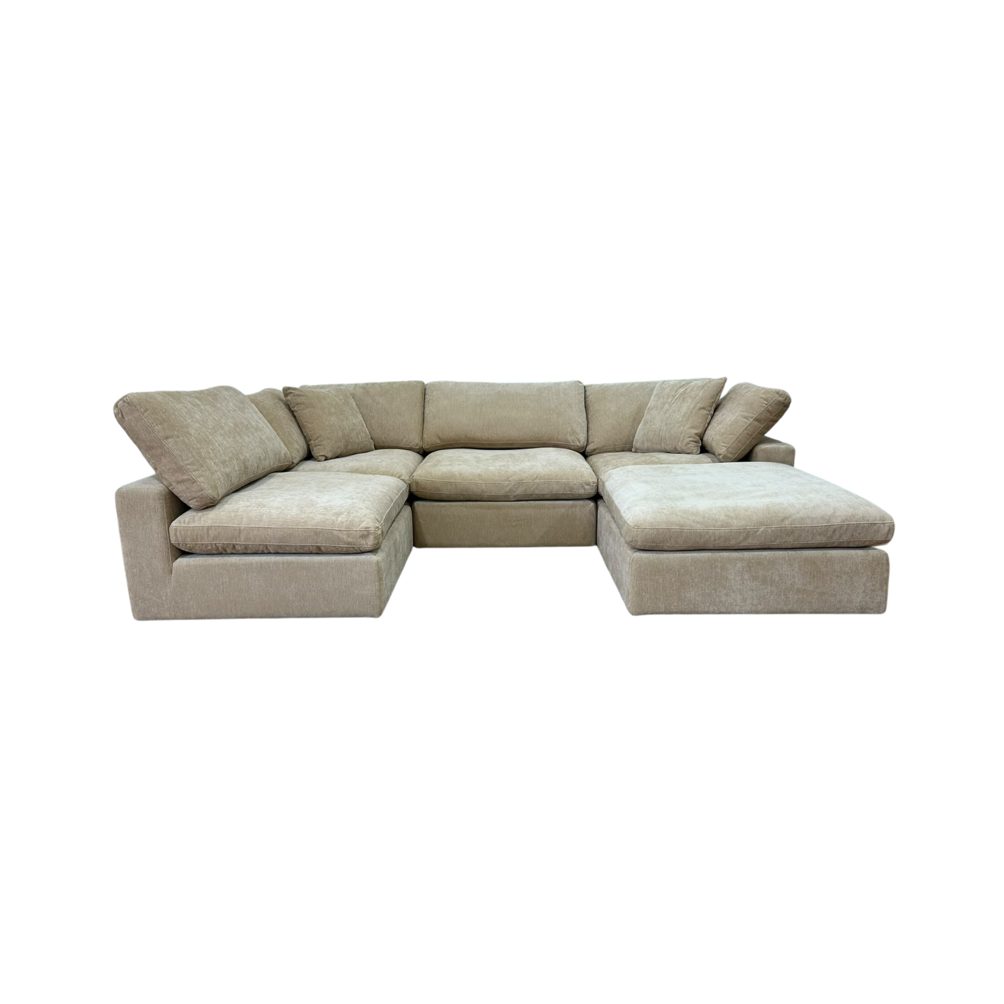 Snug Modular Sofa 4pc + Ottoman - Sand
