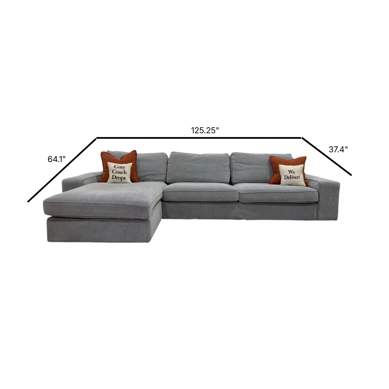 Ikea Kivik Reversible Sectional Sofa 125”