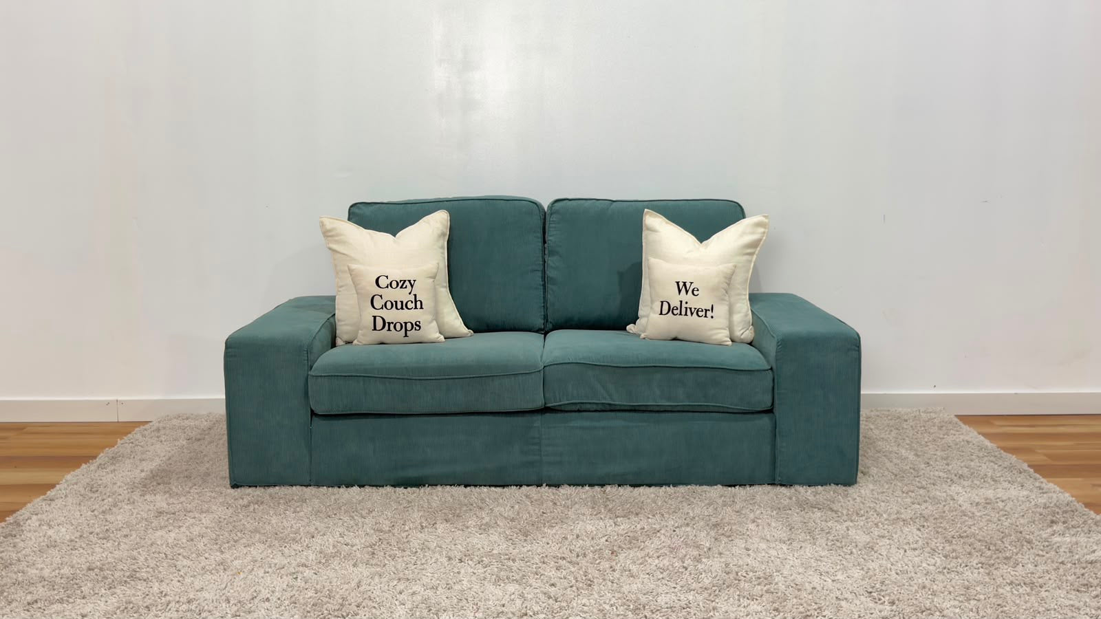 Turquoise Ikea Kivik Loveseat